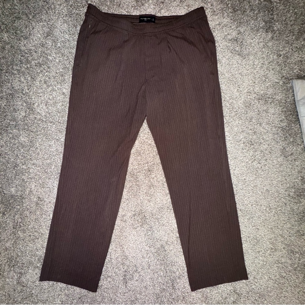 Abercrombie & Fitch Striped Brown Pants